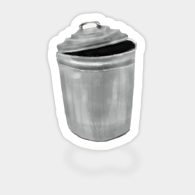 Garbage Can Sticker by melissamiddle